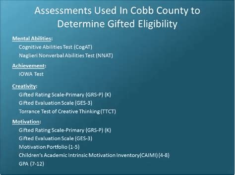 which cogat test is used in cobb county|Cobb County School District Gifted Testing .